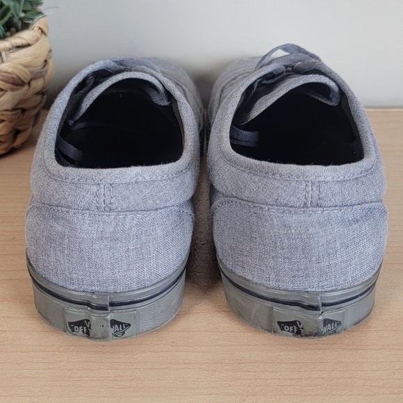 Vans 8.5 LPE Dressed Up Authentic Lo Top Smoked Pearl Gray Canvas Sneakers Shoes - Picture 10 of 15